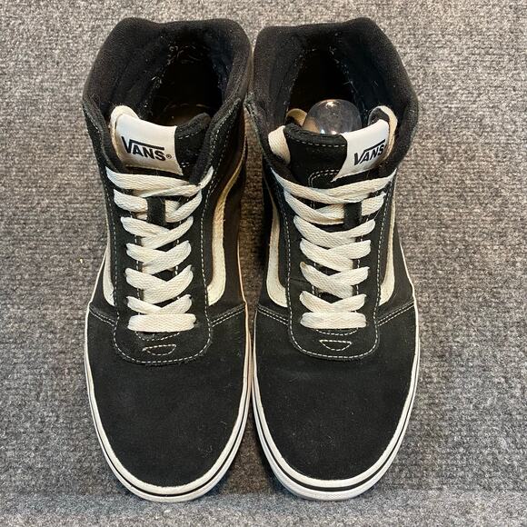 Vans Sk8-Hi High Top Sneakers Black White Canvas Suede Mens 9.5 VN000D5IB8C main image 4